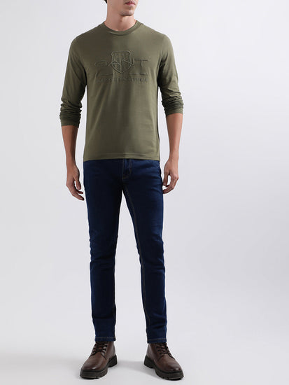 Gant Juniper Green Embroidery Regular Fit T-Shirt