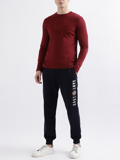 Gant Red Fashion Embroidery Regular Fit T-Shirt