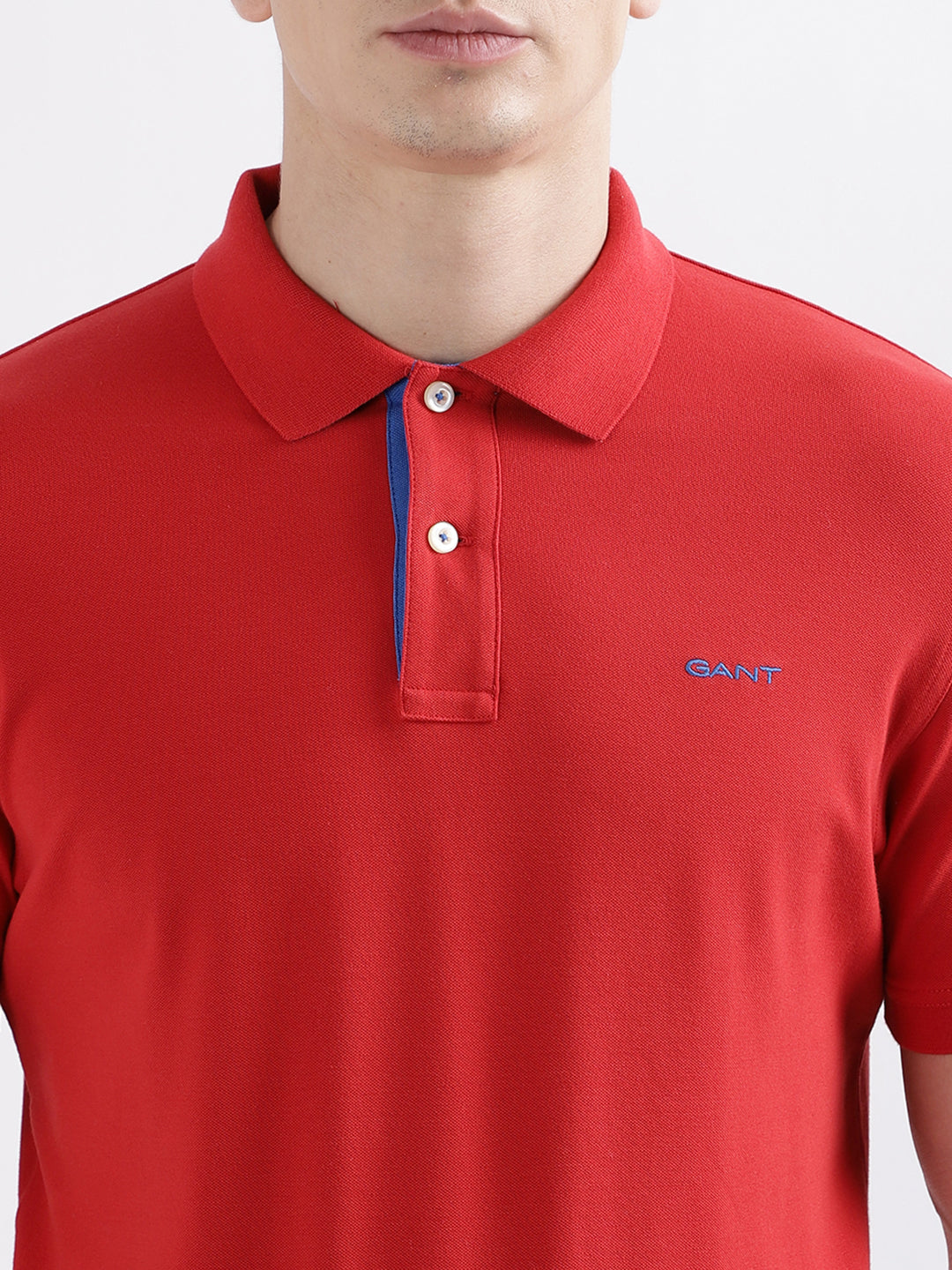 Gant Rich Red Fashion Regular Fit Polo T-Shirt