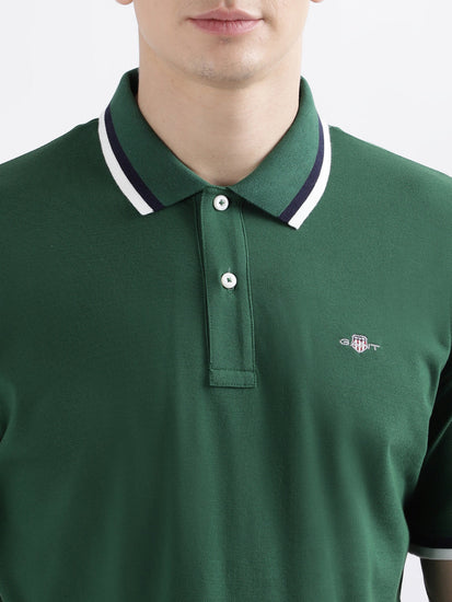 Gant Forest Green Fashion Relaxed Fit Polo T-Shirt