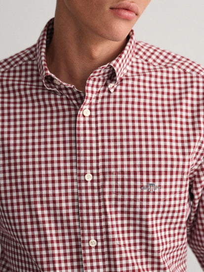 Gant Red Fashion Checked Regular Fit Shirt