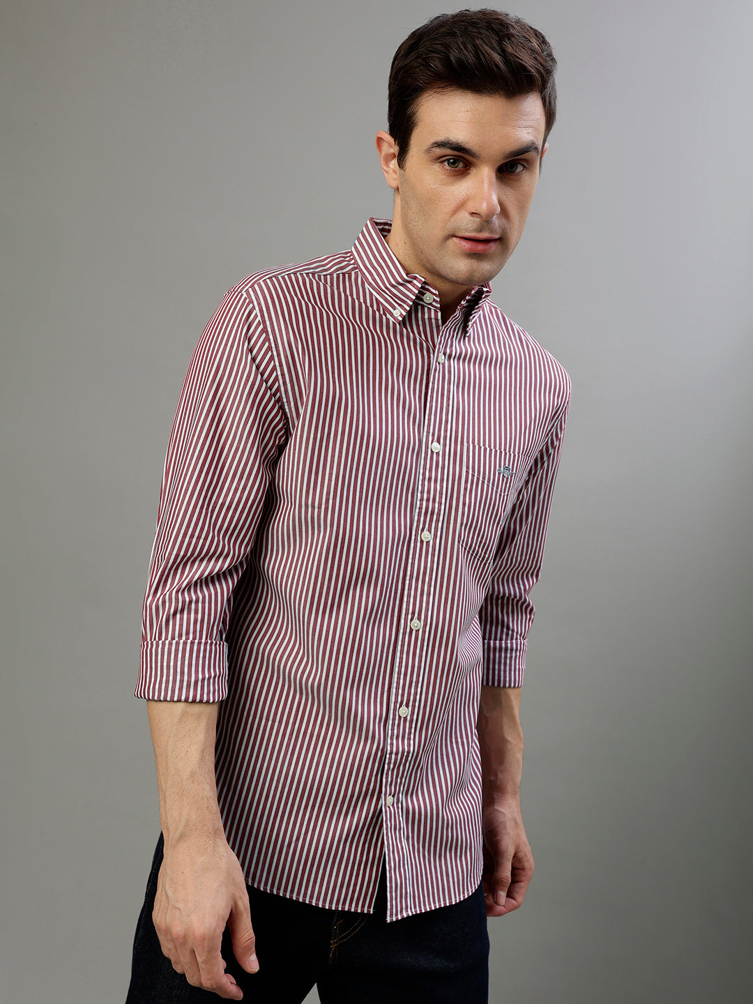 Gant Red Fashion Striped Regular Fit Shirt