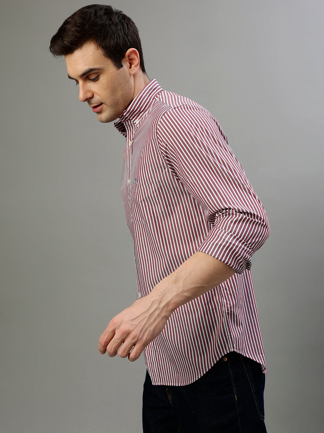 Gant Red Fashion Striped Regular Fit Shirt