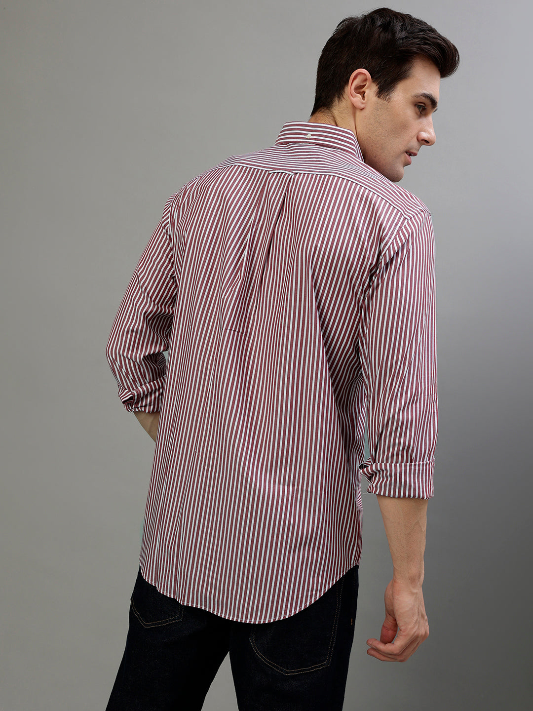 Gant Red Fashion Striped Regular Fit Shirt