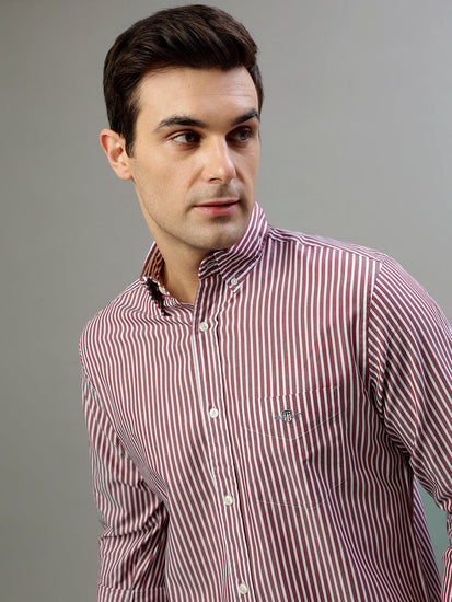 Gant Red Fashion Striped Regular Fit Shirt