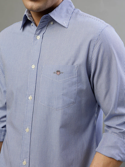 Gant Blue Fashion Striped Regular Fit Shirt