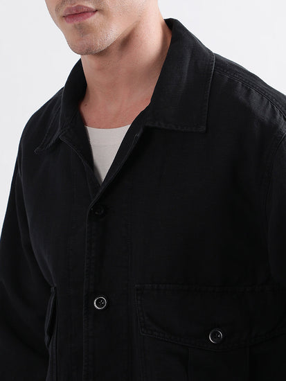 Gant Men Black Solid Jacket