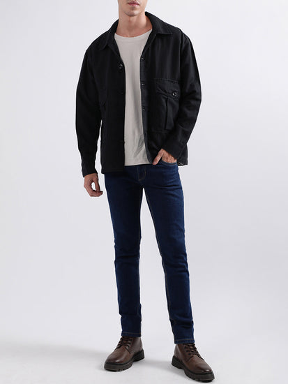 Gant Men Black Solid Jacket