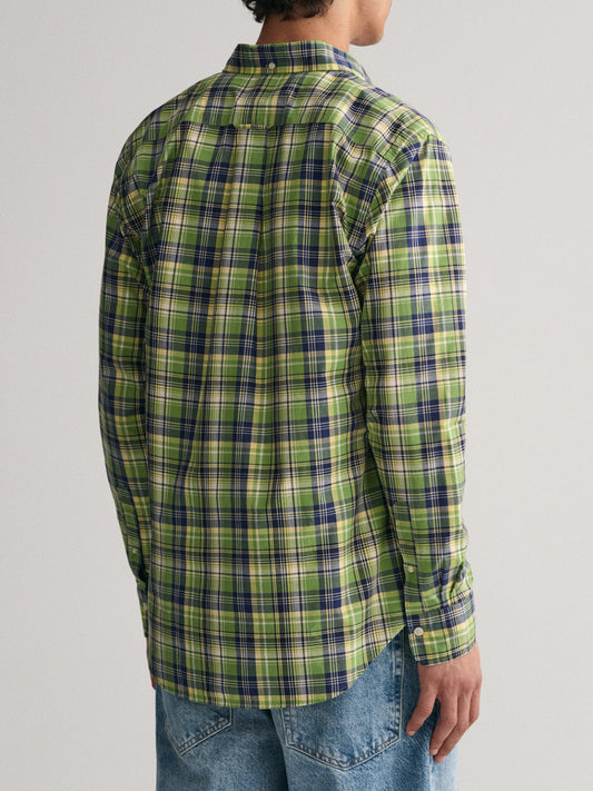 Gant Green Fashion Checked Regular Fit Shirt