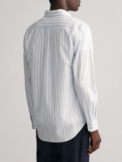 Gant White Fashion Striped Regular Fit Shirt