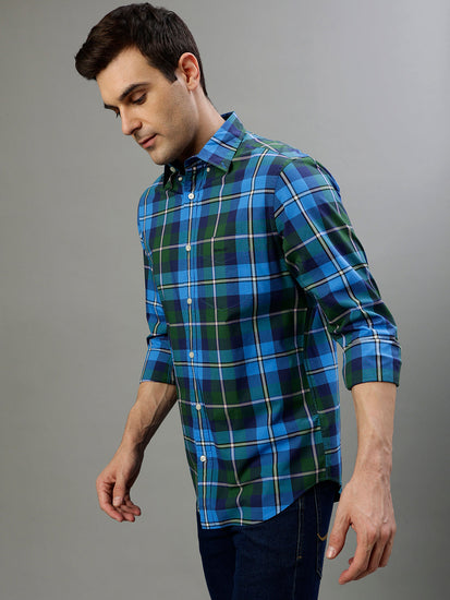 Gant Forest Green Fashion Checked Regular Fit Shirt