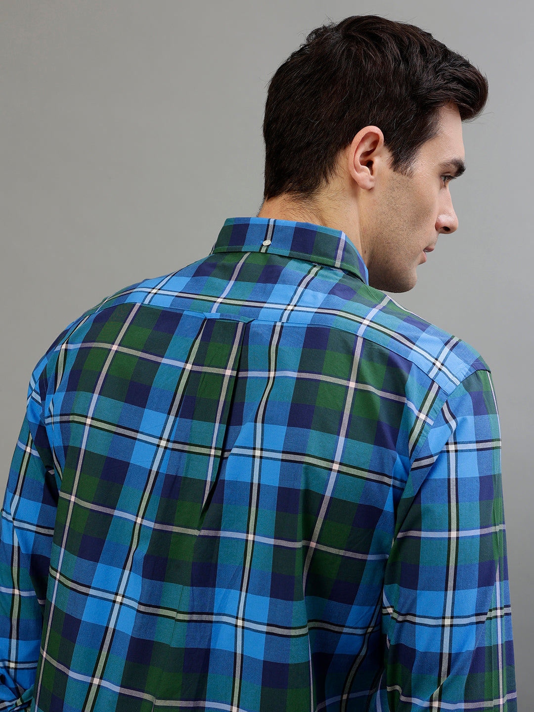 Gant Forest Green Fashion Checked Regular Fit Shirt