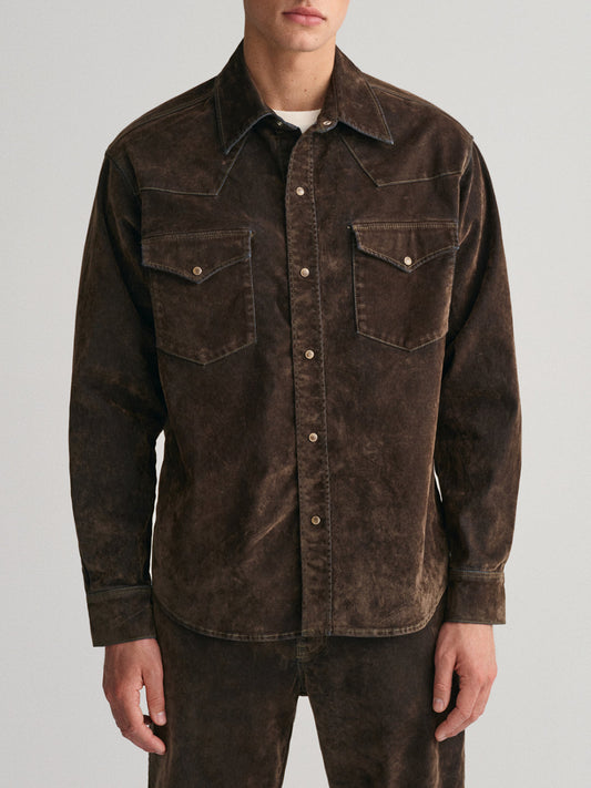 Gant Brown Fashion Oversized Shirt