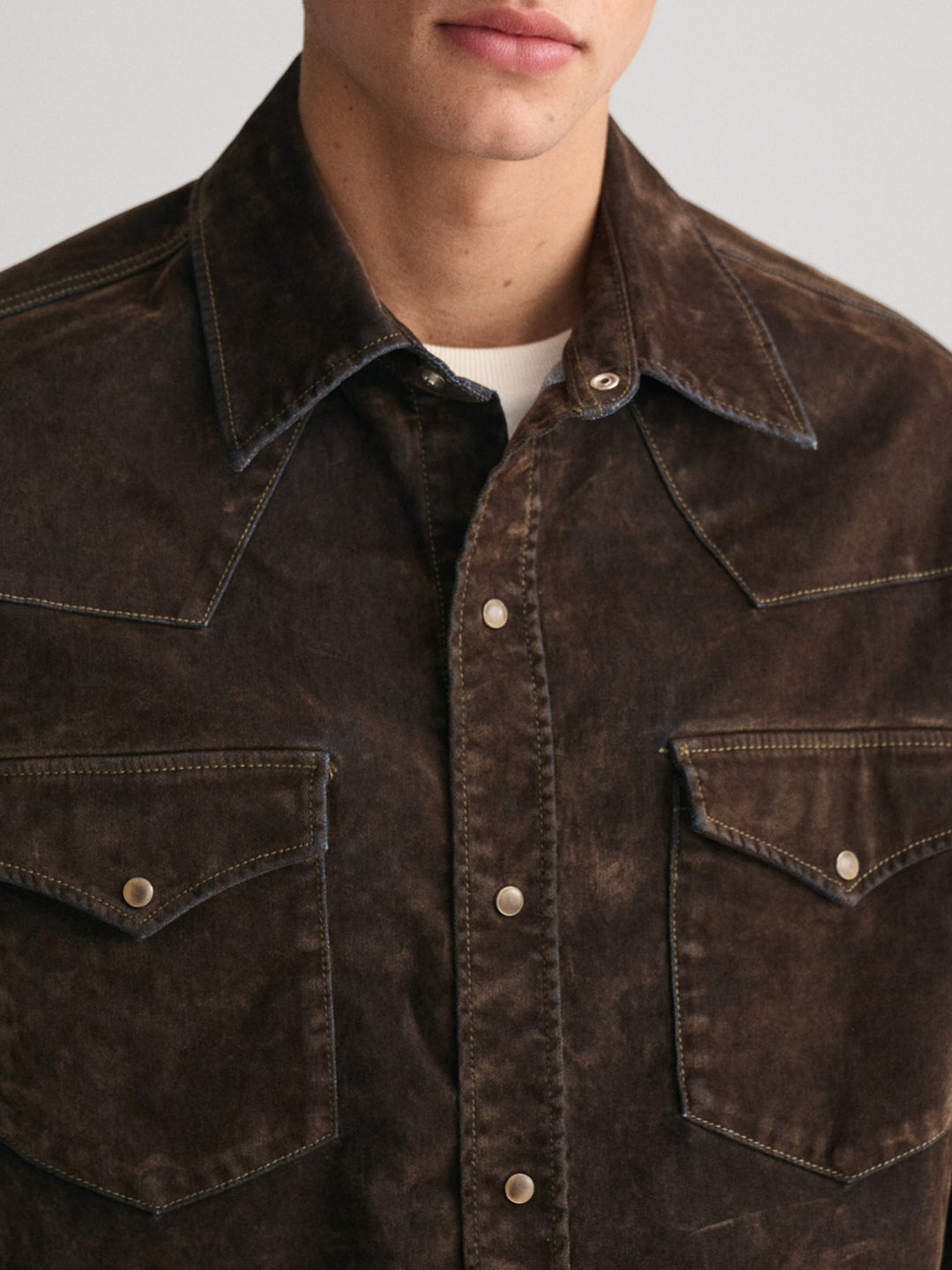 Gant Brown Fashion Oversized Shirt