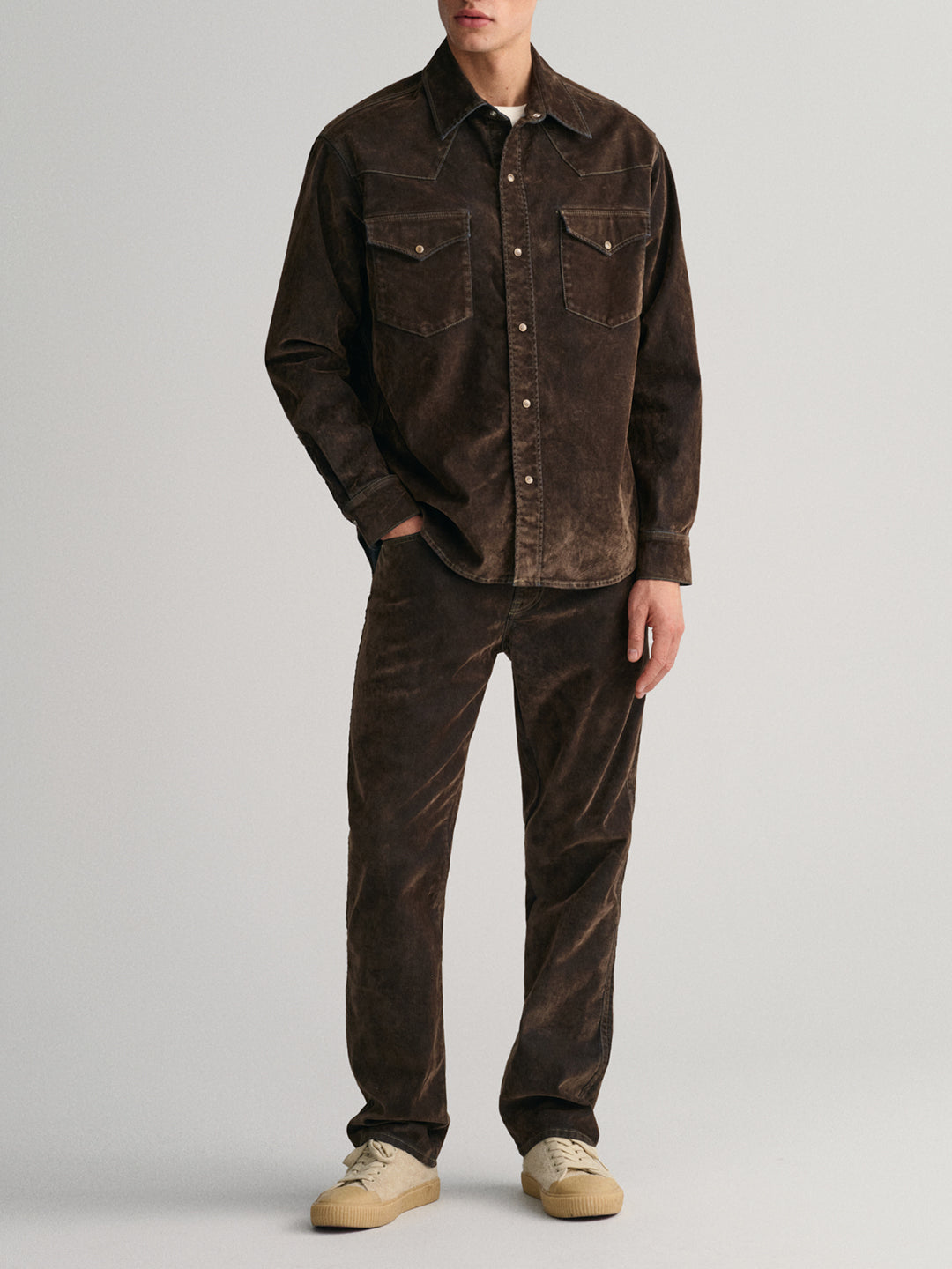 Gant Brown Fashion Oversized Shirt