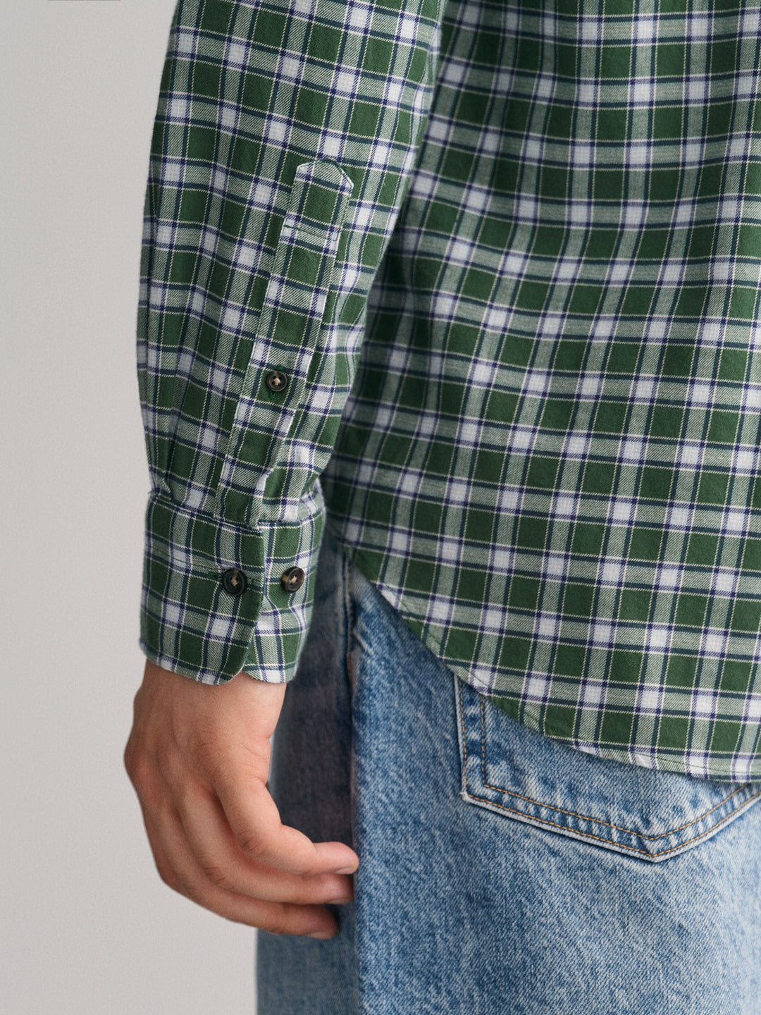 Gant Green Fashion Checked Regular Fit Shirt