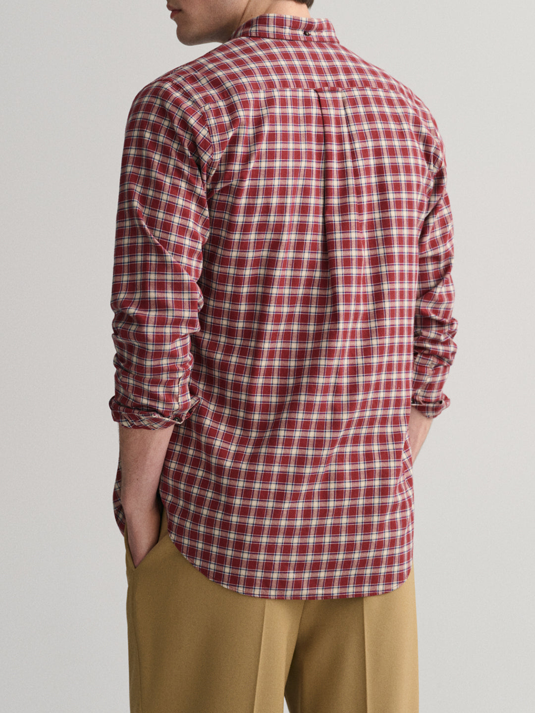 Gant Red Fashion Checked Regular Fit Shirt