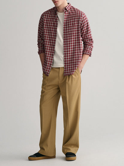 Gant Red Fashion Checked Regular Fit Shirt