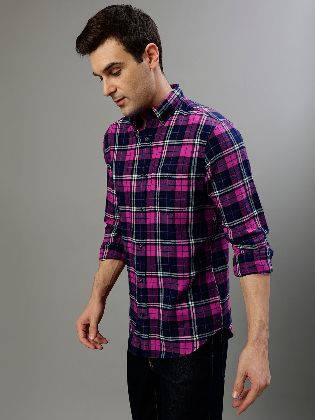 Gant Pink Fashion Checked Regular Fit Shirt