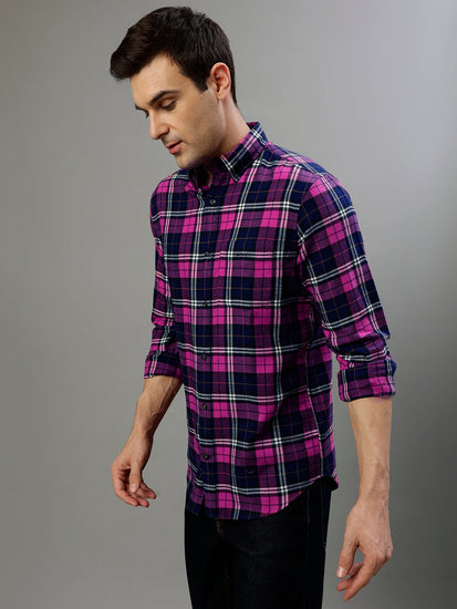 Gant Pink Fashion Checked Regular Fit Shirt