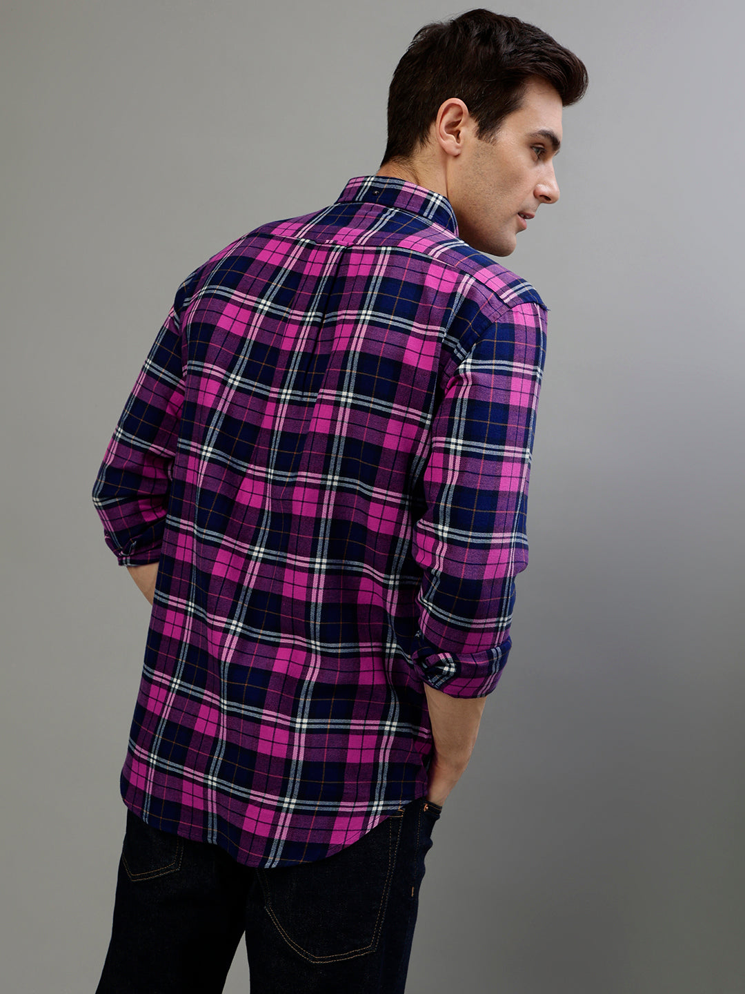 Gant Pink Fashion Checked Regular Fit Shirt