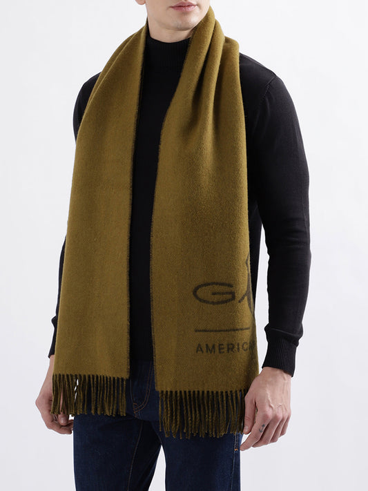 Gant Men Green Solid Scarf