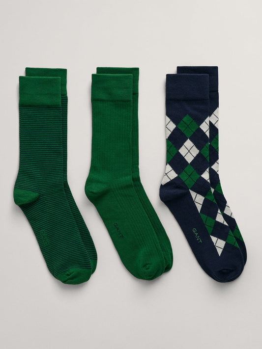 Gant Men Blue Argyle Socks