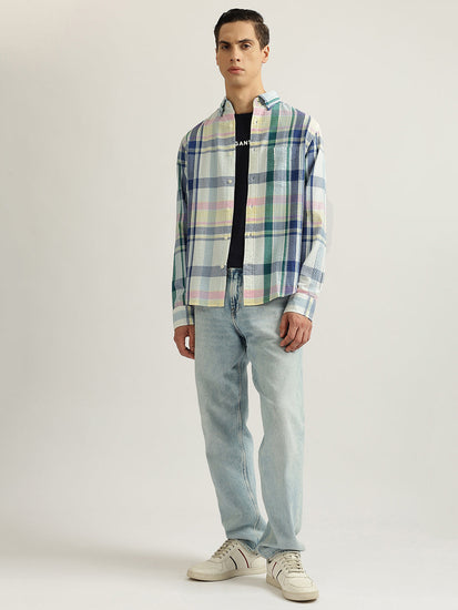 Gant Men Multicolor Checked Buttoned Down Collar Full Sleeves Shirt