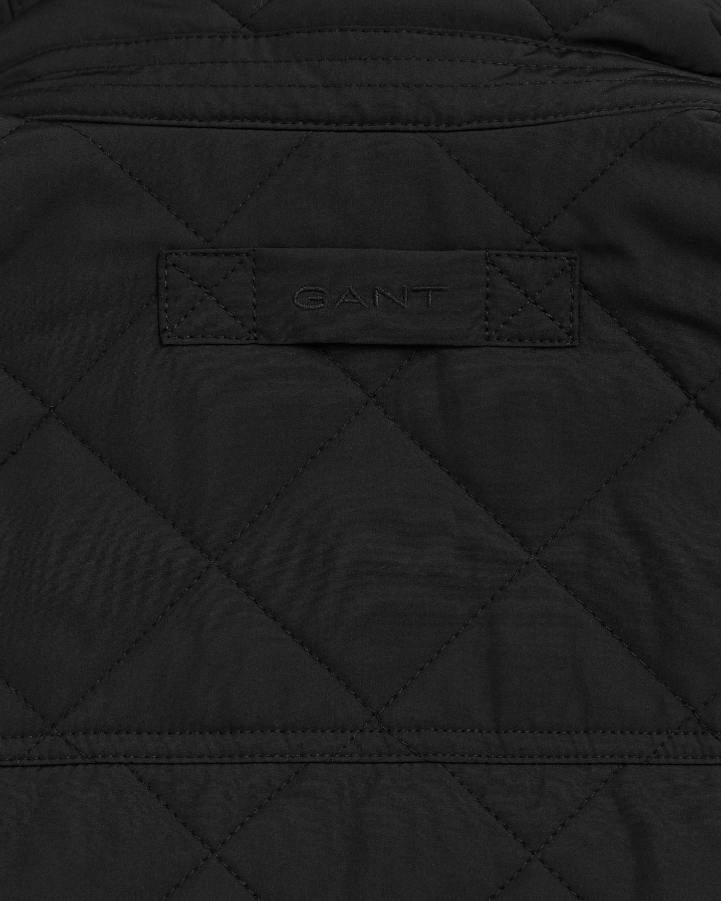 Gant Men Black Solid Stand Collar Sleeveless Quilted Jacket