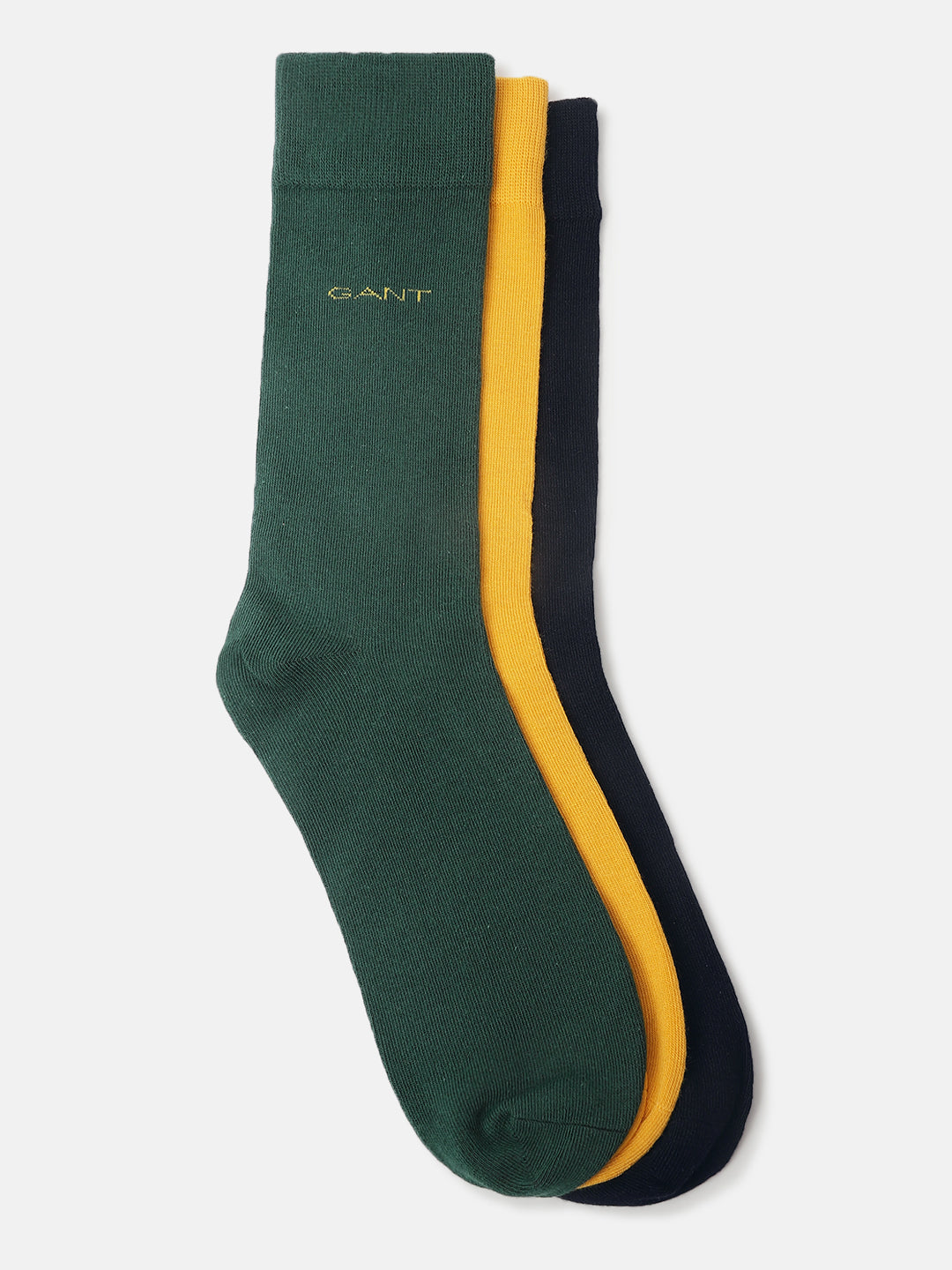 Gant Men Multi Solid Calf Length Socks (Pack of 3)