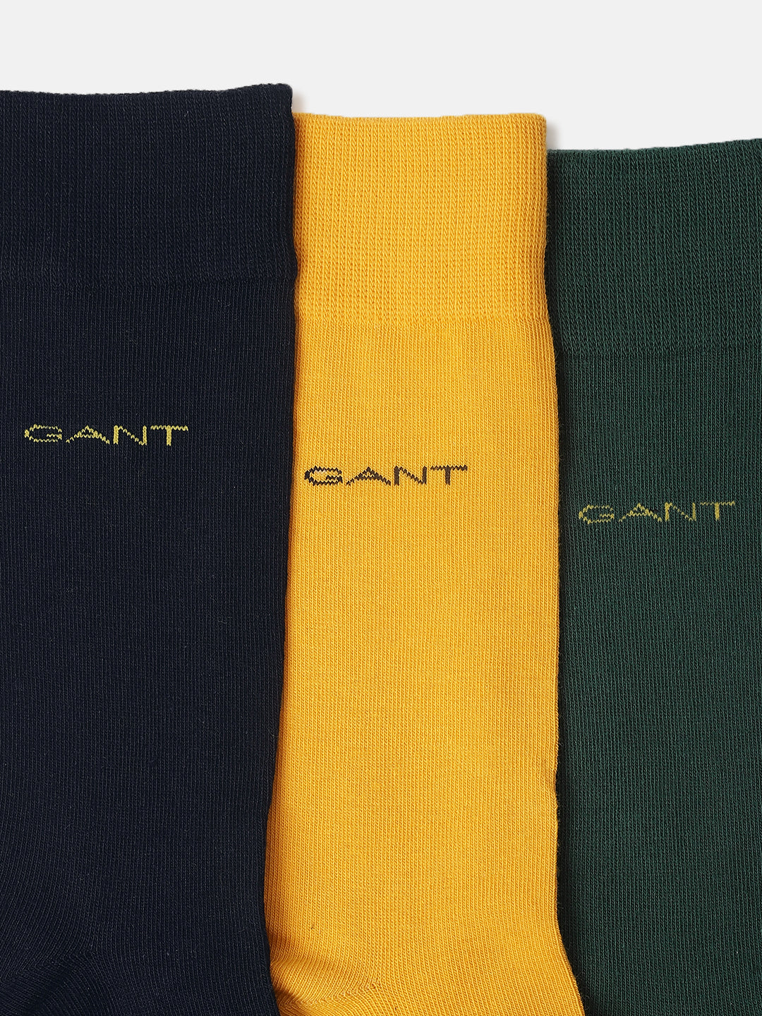 Gant Men Multi Solid Calf Length Socks (Pack of 3)