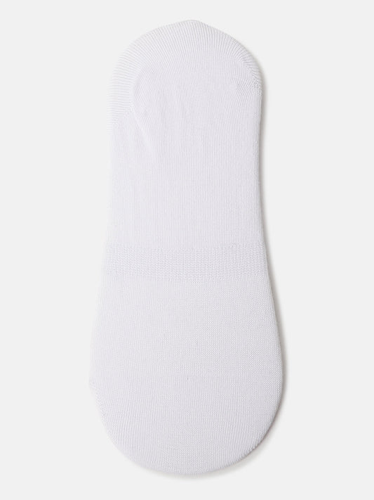 Gant Men White Solid Shoe-liner Socks (Pack of 2)