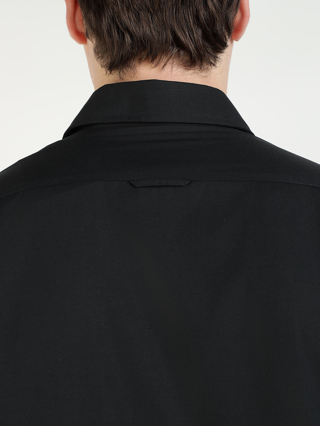 Gant Men Black Solid Collar Shirt