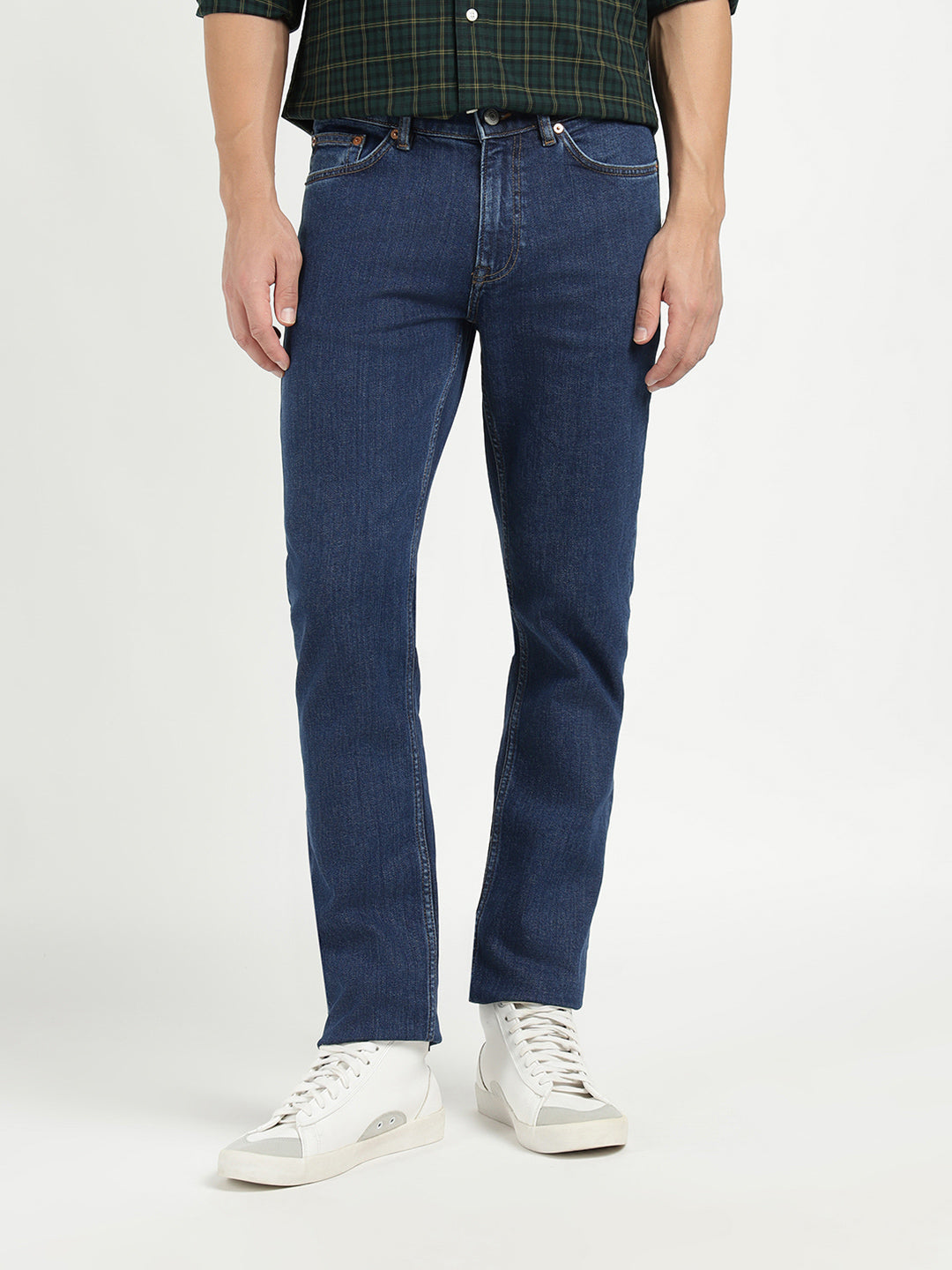Gant Men Blue Slim Fit Solid Jeans