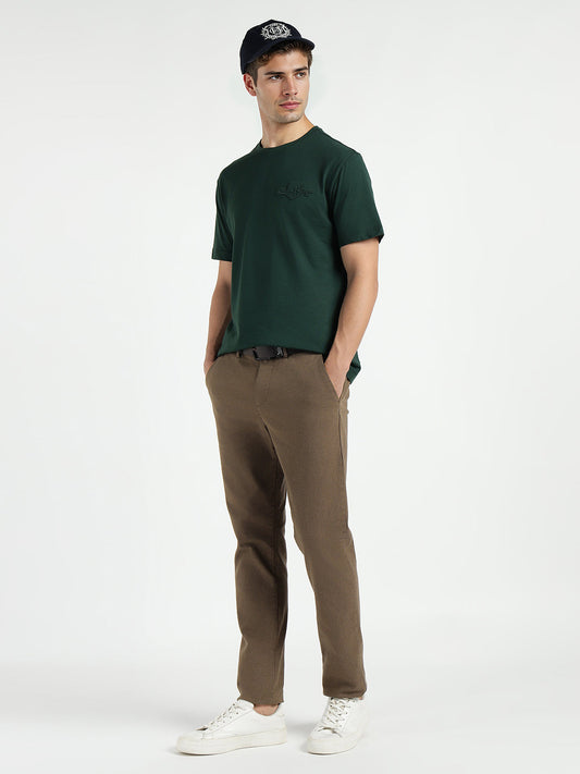 Gant Men Brown Slim Fit Solid Trouser