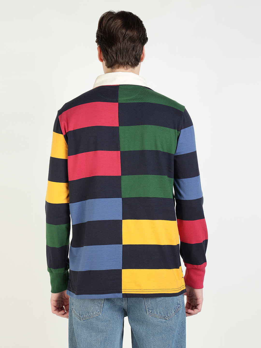 Gant Men Multicolor Colour blocked Collar Sweatshirt