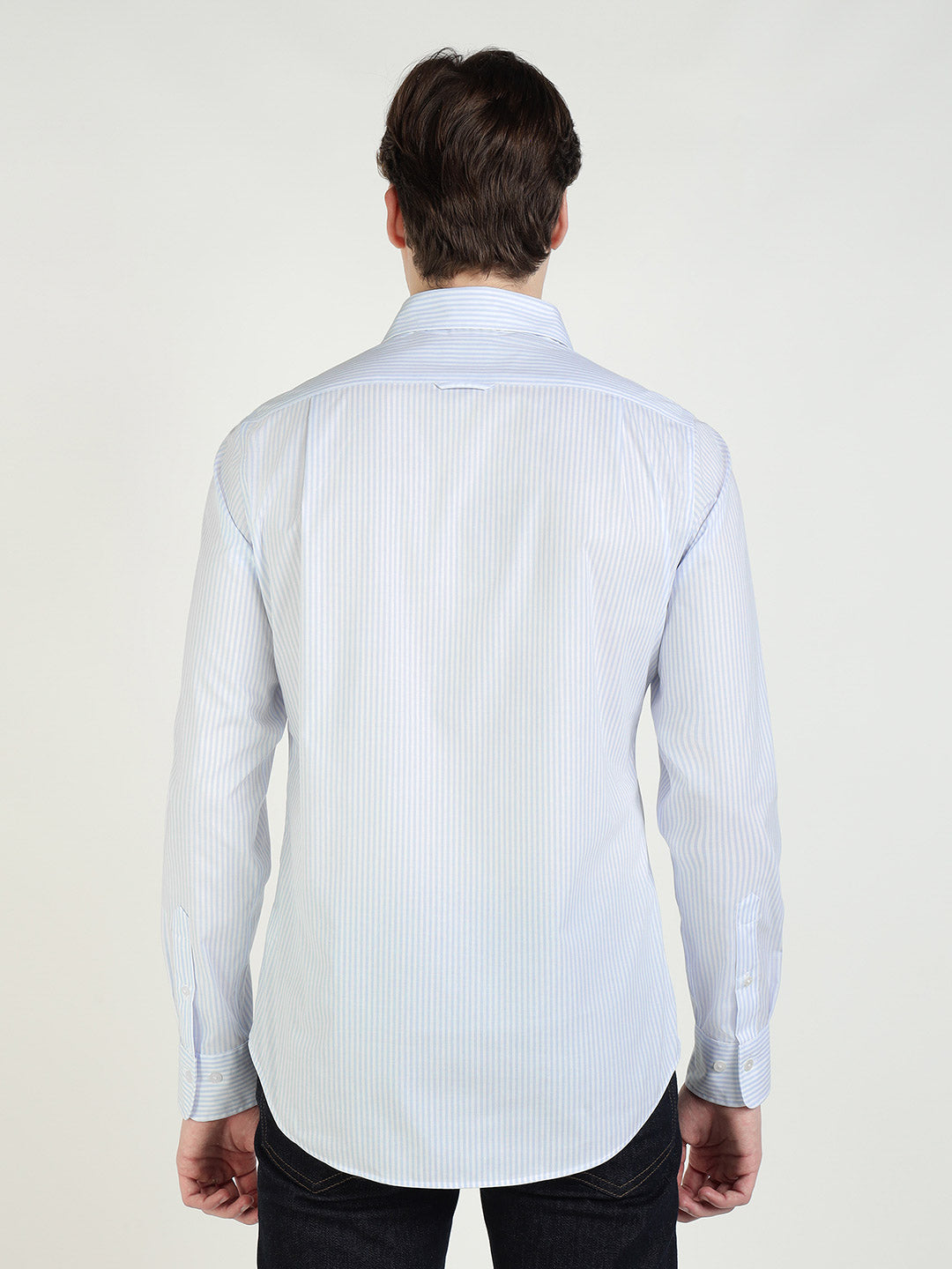 Gant Men Blue Striped Collar Shirt