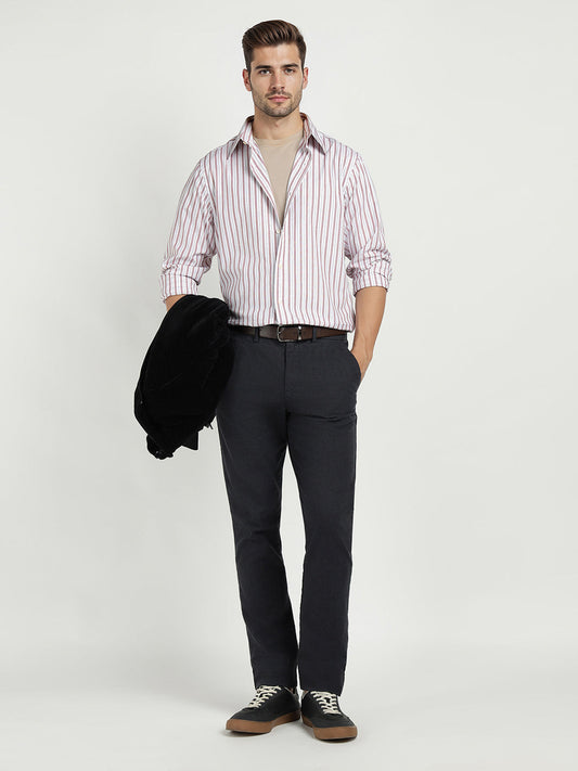 Gant Men Red Striped Collar Shirt
