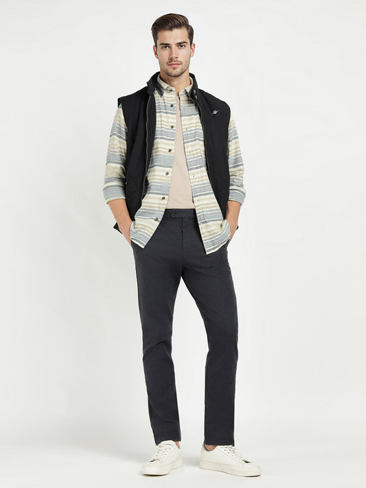 Gant Men Blue Striped Collar Shirt