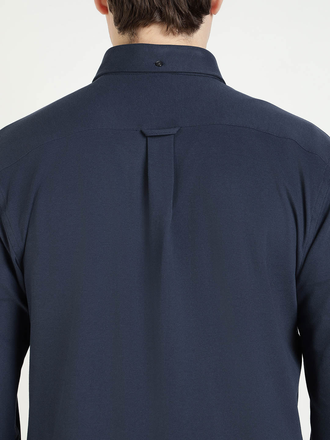 Gant Men Blue Solid Collar Shirt