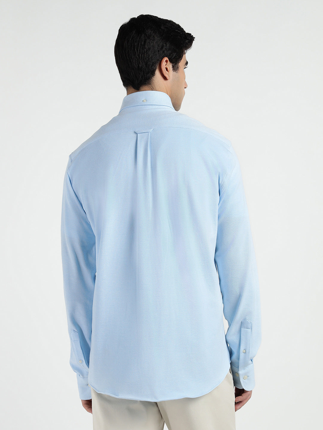 Gant Men Blue Solid Collar Shirt