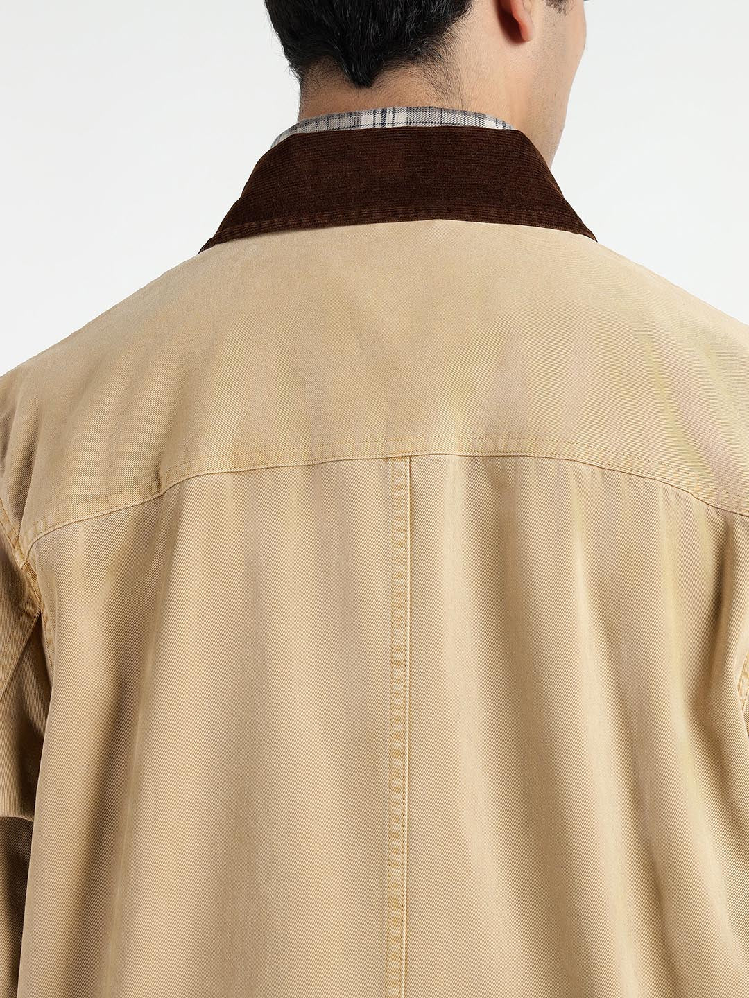 Gant Men Beige Solid Collar Shirt