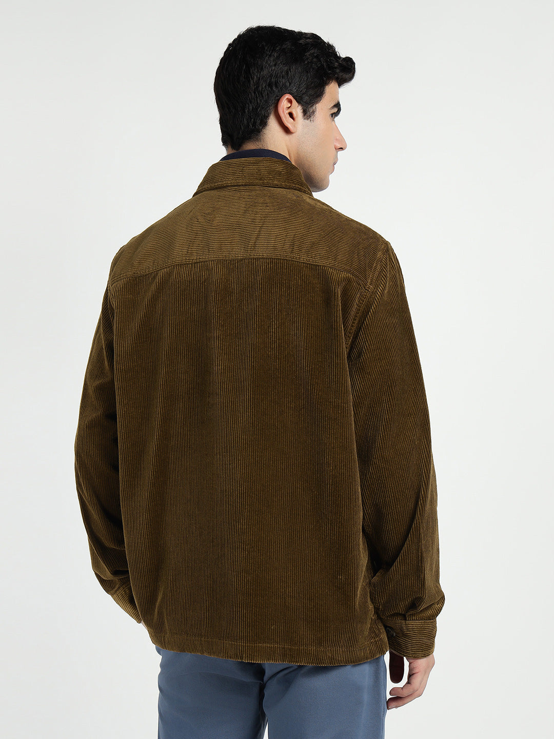 Gant Men Blue Solid Collar Shirt