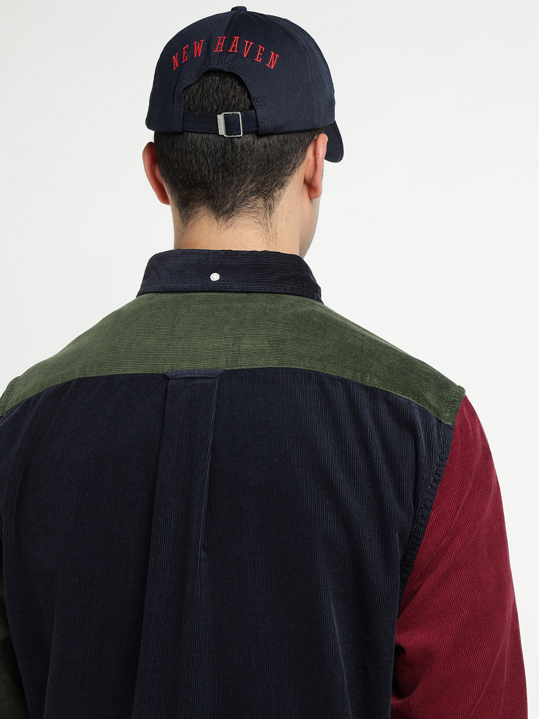 Gant Men Green Colour blocked Collar Shirt