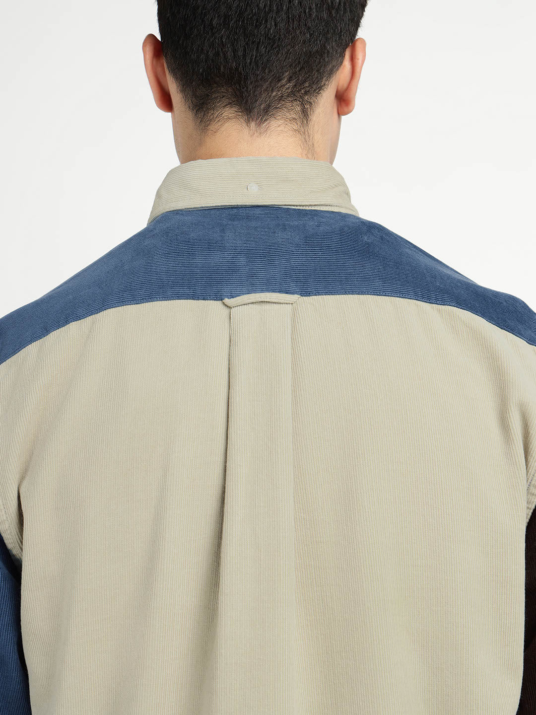 Gant Men Blue Colour blocked Collar Shirt