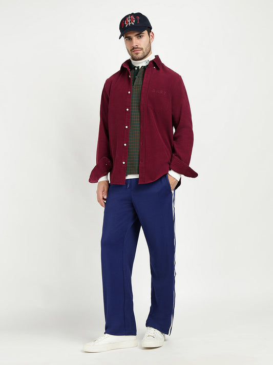 Gant Men Red Solid Collar Shirt