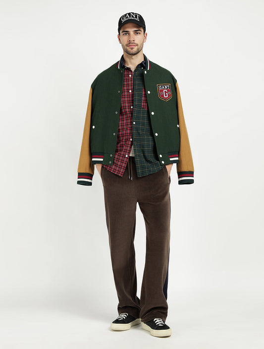 Gant Men Red Colour blocked Collar Shirt