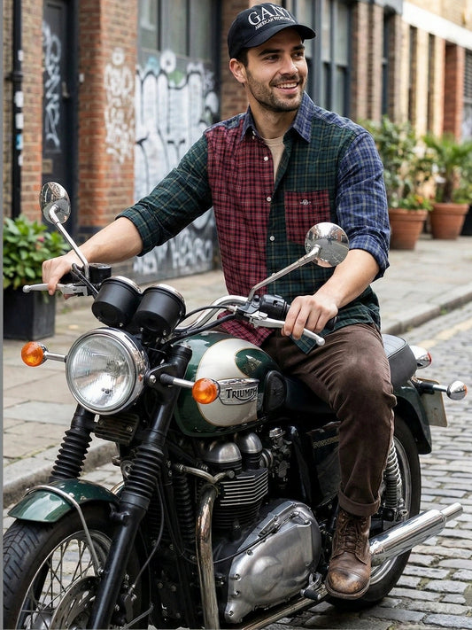 Gant Men Red Colour blocked Collar Shirt