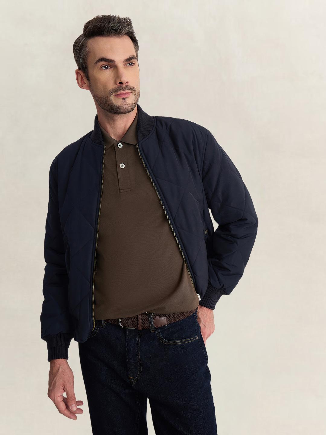 Gant Men Brown Regular Fit Solid Pure Cotton Polo Tshirt