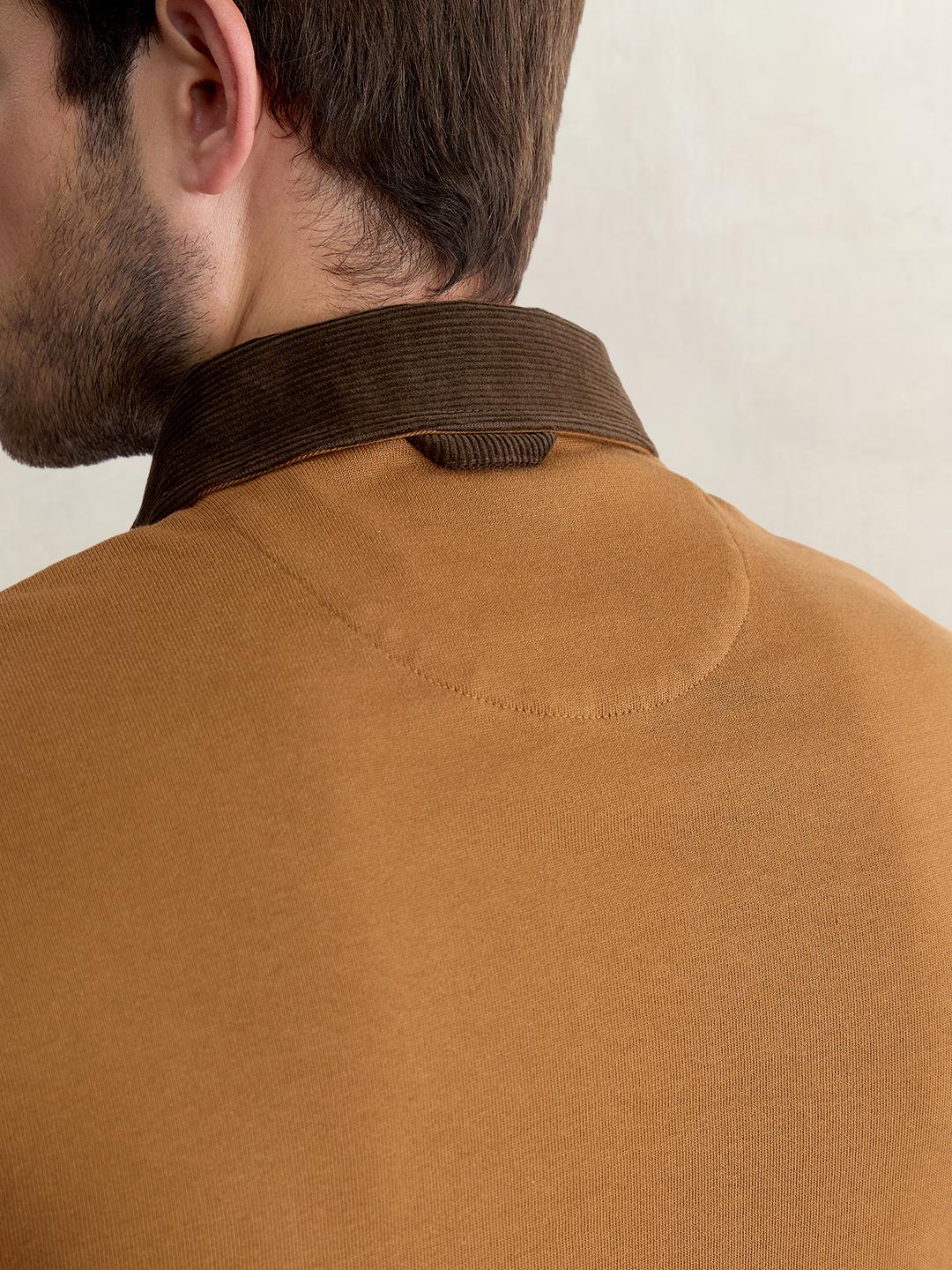 Gant Men Brown Regular Fit Solid Pure Cotton Polo Tshirt
